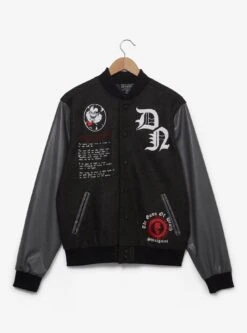 Death Note Embroidered Varsity Jacket — BoxLunch Exclusive -Cozy Mode Store 33529778 av2 1