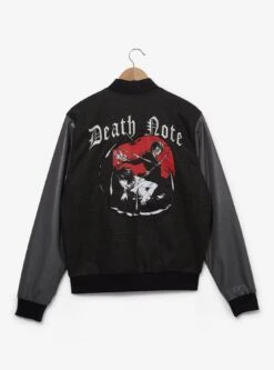Death Note Embroidered Varsity Jacket — BoxLunch Exclusive -Cozy Mode Store 33529778 av3