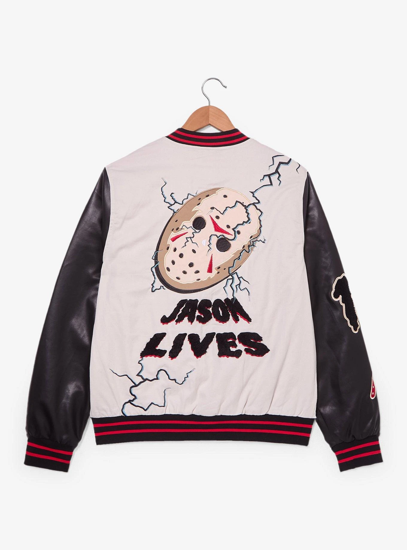 Friday The 13th Jason Voorhees Varsity Jacket - BoxLunch Exclusive 6 Friday The 13th Jason Voorhees Varsity Jacket - BoxLunch Exclusive - Image 4
