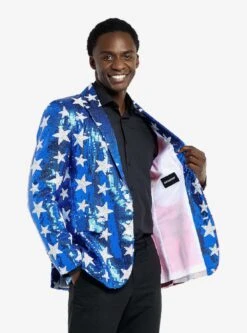 Sequins Stars & Stripes Blazer -Cozy Mode Store 34723461 av2 1