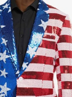 Sequins Stars & Stripes Blazer -Cozy Mode Store 34723461 av4 1