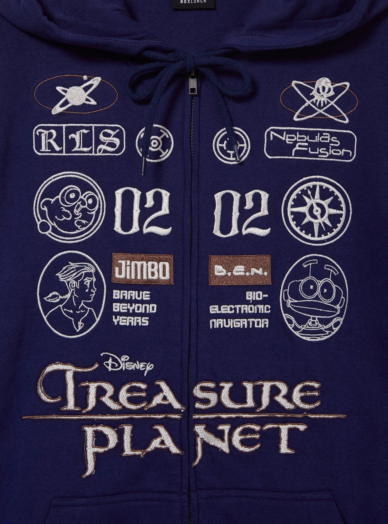 Disney Treasure Planet Embroidered Badges Zippered Hoodie - BoxLunch Exclusive 4 Disney Treasure Planet Embroidered Badges Zippered Hoodie - BoxLunch Exclusive - Image 2
