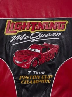 Disney Pixar Cars Lightning McQueen Faux Leather Racing Jacket - BoxLunch Exclusive -Cozy Mode Store 34799187 av4
