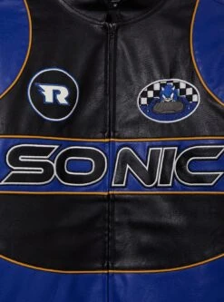 Sonic The Hedgehog Faux Leather Moto Racing Jacket - BoxLunch Exclusive 15 Sonic The Hedgehog Faux Leather Moto Racing Jacket - BoxLunch Exclusive -Cozy Mode Store 34799188 av2 1