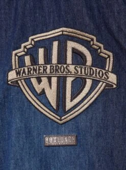 Warner Bros. Studios Denim Varsity Jacket (BoxLunch 10th Anniversary) — BoxLunch Exclusive 21 Warner Bros. Studios Denim Varsity Jacket (BoxLunch 10th Anniversary) — BoxLunch Exclusive -Cozy Mode Store 34835513 av5 1
