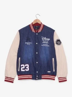 Disney Animation Denim Varsity Jacket (BoxLunch 10th Anniversary) — BoxLunch Exclusive -Cozy Mode Store 34835515 av1 1