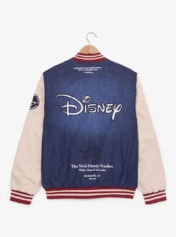 Disney Animation Denim Varsity Jacket (BoxLunch 10th Anniversary) — BoxLunch Exclusive -Cozy Mode Store 34835515 av2 1