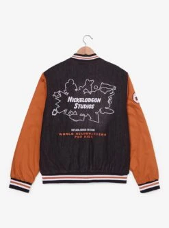 Nickelodeon Studios Denim Varsity Jacket (BoxLunch 10th Anniversary) — BoxLunch Exclusive -Cozy Mode Store 34835519 av3