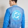 DC Studios Denim Varsity Jacket (BoxLunch 10th Anniversary) — BoxLunch Exclusive -Cozy Mode Store 34835520 av1