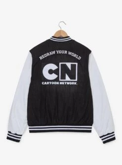Cartoon Network Denim Varsity Jacket (BoxLunch 10th Anniversary) — BoxLunch Exclusive -Cozy Mode Store 34835521 av2 1