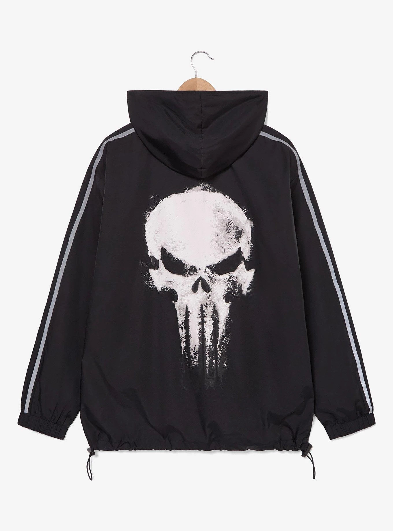 Marvel Punisher Black Windbreaker — BoxLunch Exclusive 3 Marvel Punisher Black Windbreaker — BoxLunch Exclusive