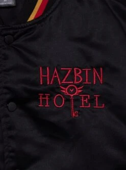 Hazbin Hotel Title Bomber Jacket — BoxLunch Exclusive -Cozy Mode Store 35051987 av2 1