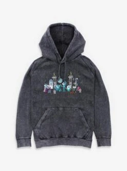 Disney Haunted Mansion Entrance Mansion Characters Mineral Wash Hoodie